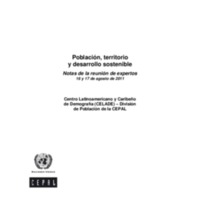 Población, territorio y desarrollo sostenible.