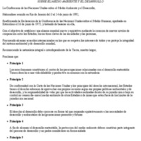 Declaración de Rio sobre el medio ambiente y el desarrollo.